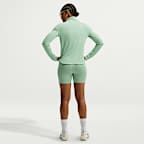 Nike Swift Dri-FIT hardlooptop met korte rits en uv-bescherming voor dames