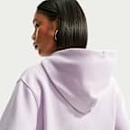 Nike Studio Fleece Medium Weight dameshoodie met rits over de hele lengte