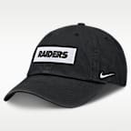 Las Vegas Raiders Primetime Club Wordmark Men's Nike NFL Adjustable Hat