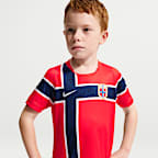 Norway 2026 Stadium Home Younger Kids' Nike Football Replica 3-Piece Kit