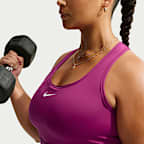 Nike Swoosh  Women's Medium Support Padded Sports Bra (Plus Size)
