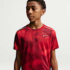 Camisola de running de manga curta Dri-FIT Nike Miler para criança