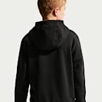 Sudadera con gorro de tejido Fleece para niños talla grande Nike Sportswear Club
