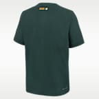Athletics Authentic Collection Men's Nike Dri-FIT MLB 1/4-Zip Short-Sleeve Windshirt