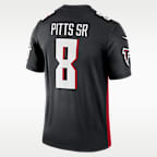 Jersey Nike Dri-FIT de la NFL Legend para hombre Kyle Pitts Sr. Atlanta Falcons