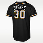 Jersey Nike de la MLB Replica Fashion para niños talla grande Paul Skenes Pittsburgh Pirates