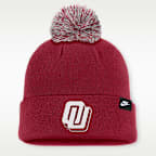 Gorro con dobladillo universitario Nike para hombre Oklahoma Peak