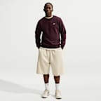Nike Club fleeceshirt met ronde hals voor heren