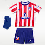 Atlético Madrid 2026/27 Stadium Home Baby/Toddler Nike Football Replica 3-Piece Kit