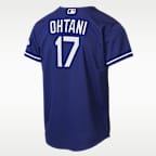 Jersey Nike de la MLB Stadium para niños talla grande Shohei Ohtani Los Angeles Dodgers