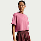 Playera de manga corta holgada cropped para mujer Nike Sportswear Classic