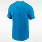 Playera Nike de la NFL para hombre Carolina Panthers Logo Essential