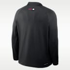 Playera de manga larga de medio cierre Nike Dri-FIT de la MLB Arizona Diamondbacks Authentic Collection para hombre