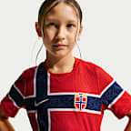 Norway 2026/27 Match Home Older Kids' Nike Aero-FIT Football Authentic Jersey
