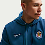 Sudadera con gorro sin cierre de futbol de French Terry Nike Club para hombre Chivas