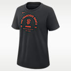 Playera Nike Dri-FIT de la MLB para mujer San Francisco Giants Authentic Collection Early Work