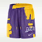 Los Angeles Lakers Courtside Jordan Dri-FIT NBA Mesh-Trainingsshorts für Herren