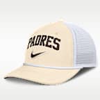 Gorra de rejilla Nike Dri-FIT de la MLB ajustable para hombre San Diego Padres Rise