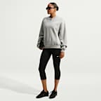 Nike Studio Fleece Medium Weight Women's Oversized V-Neck Top