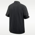 Chamarra de manga corta Nike de la NFL con gorro y medio cierre para hombre San Francisco 49ers Sideline