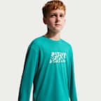 Nike Swim Hydroguard Big Kids' (Boys') Dri-FIT UV Long Sleeve Top