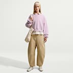 Nike Studio Fleece Medium Weight Women's Oversized Cropped Crew
