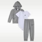 Nike Baby (6-12M) 3-Piece Bodysuit and Pants Set