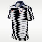 New York Yankees Cooperstown Striped Victory Men's Nike Dri-FIT MLB Polo