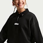Nike Sportswear Studio Fleece Older Kids' (Girls') Quarter-Zip Top