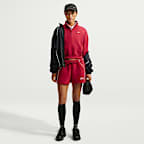 Nike Studio Fleece Medium Weight Women's Oversized 1/4-Zip Cropped Top