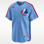 Montreal Expos Cooperstown Men's Nike Dri-FIT MLB Limited Jersey