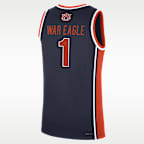 Jersey de básquetbol para hombre Nike College Auburn Replica