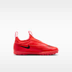 Tacos de futbol para pasto sintético (turf) de corte low para niños de preescolar Nike Jr. Mercurial Vapor 17 Club