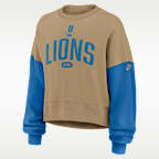 Detroit Lions Rewind Women's Nike NFL Pullover Crew