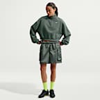 Nike Studio Fleece Medium Weight Women's Oversized 1/4-Zip Cropped Top