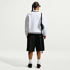 Sudadera de cuello redondo oversized para mujer Nike Studio Fleece Medium Weight