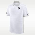 Las Vegas Raiders Sideline Victory Stripe Men's Nike Dri-FIT NFL Polo