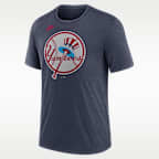 Playera Nike de la MLB para hombre con el logotipo de New York Yankees Cooperstown