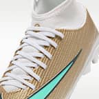 Korki piłkarskie z wysoką cholewką na różne typy nawierzchni dla małych dzieci Nike Jr. Mercurial Superfly 11 Club „Kylian Mbappé”