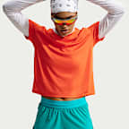 Shorts de correr Dri-FIT de tiro medio 2 en 1 para mujer Nike Swift