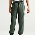 Pants cargo de tejido Fleece para niños talla grande Nike Sportswear Club