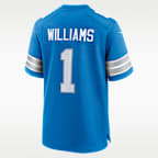 Jameson Williams Detroit Lions Men's Nike NFL Game Jersey