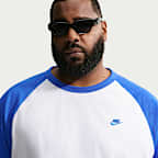 Playera de manga 3/4 raglán para hombre Nike Sportswear Club