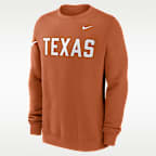 Texas Sideline Club Men's Nike College Pullover Crew