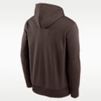 San Diego Padres 2026 Postseason Authentic Collection Men's Nike Therma-FIT MLB Pullover Hoodie