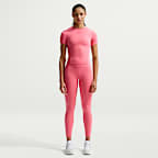 Leggings de cintura alta sin costura delantera de 7/8 para mujer Nike Universa