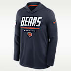 Chicago Bears Sideline Men's Nike Dri-FIT NFL Long-Sleeve Hooded Top