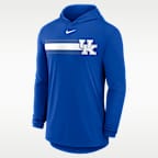 Playera con gorro de manga larga universitaria Nike Dri-FIT para hombre Kentucky Primetime Pattern
