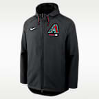 Arizona Diamondbacks Authentic Collection Men's Nike Therma-FIT MLB Full-Zip Hooded Jacket