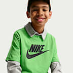 Playera para niños talla grande Nike Sportswear